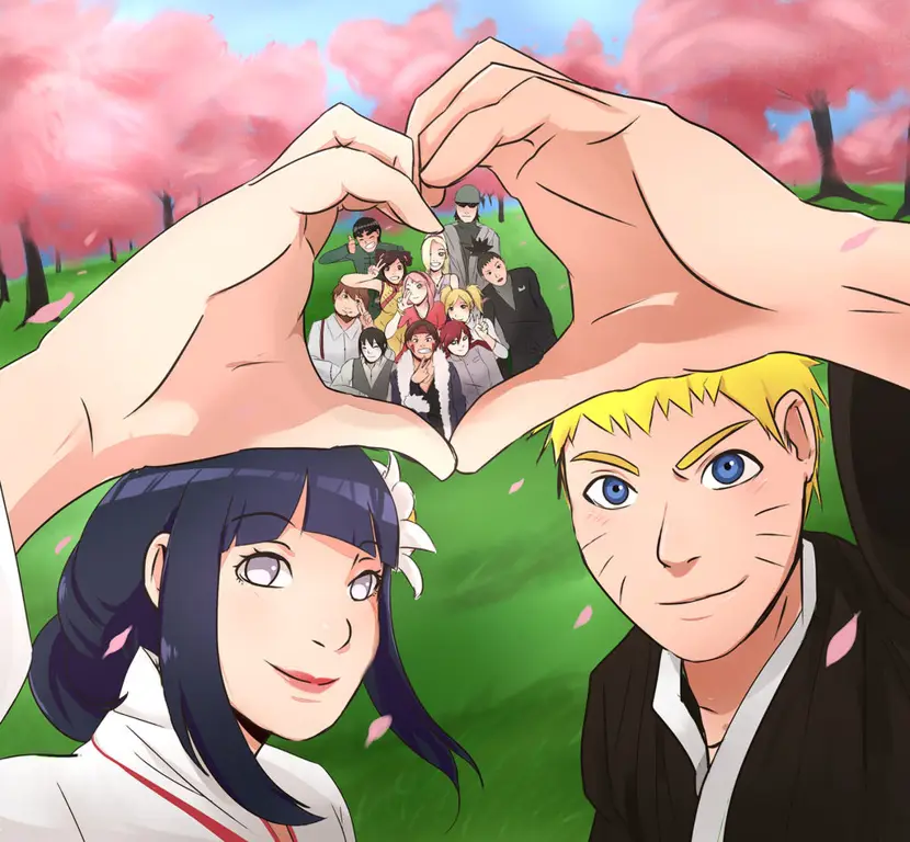 Gambar pernikahan Naruto dan Hinata