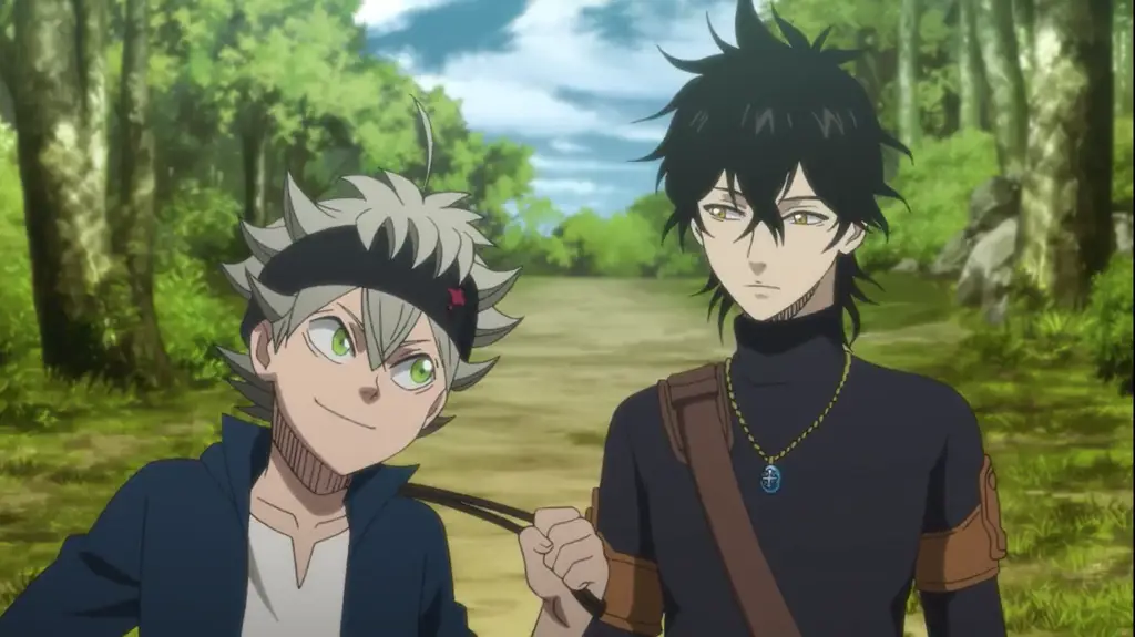 Asta dan Yuno dalam anime Black Clover