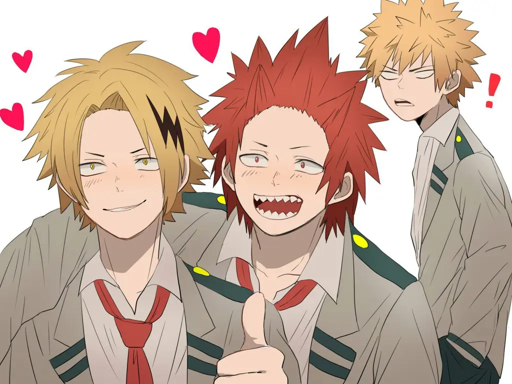 Gambar Kirishima Rei dan Bakugo Katsuki