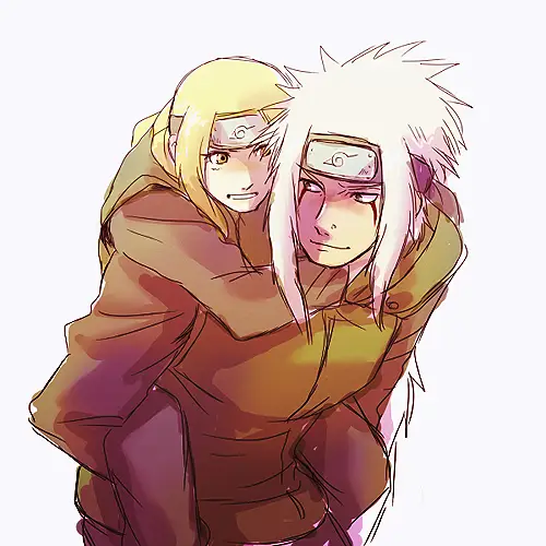 Gambar fan art persahabatan Naruto dan Tsunade