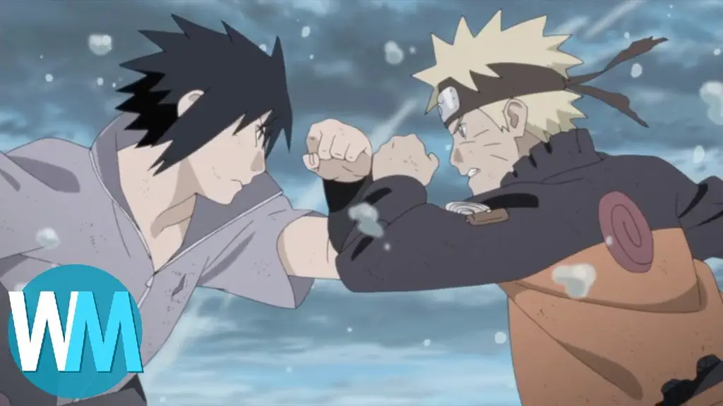 Gambar para karakter Naruto Shippuden sedang bertarung