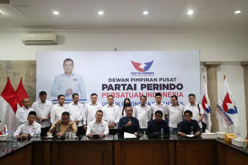 Gambar pertemuan anggota partai Perindo