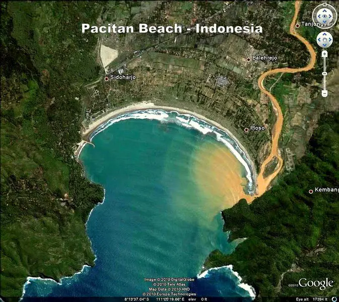 Pemandangan indah Pacitan dari ketinggian