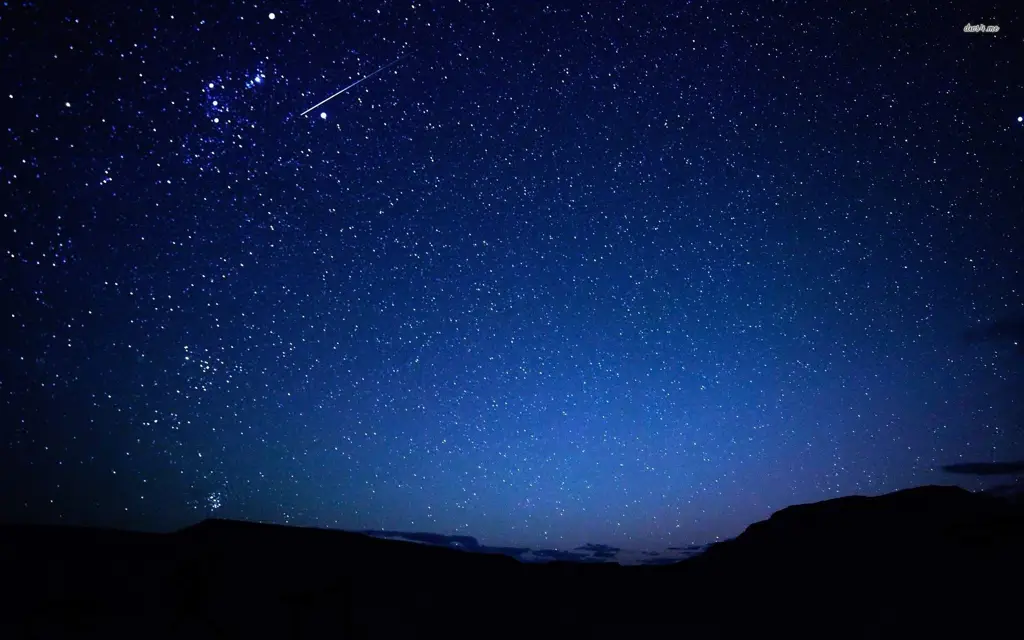 Langit Malam yang Indah Bertaburan Bintang