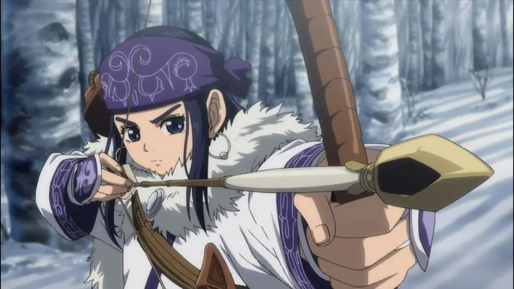 Gambar peta harta karun dalam anime Golden Kamuy