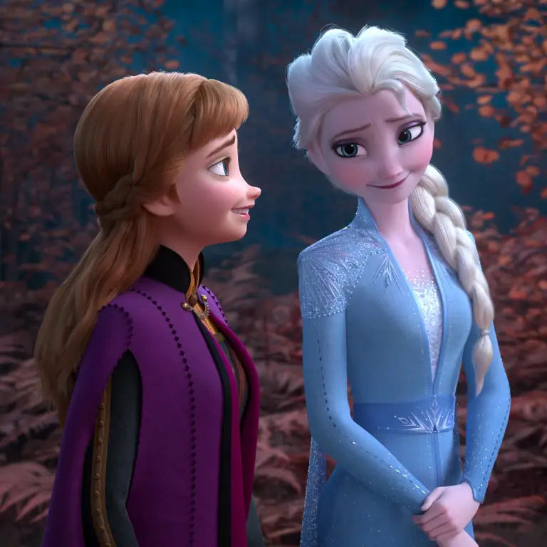 Elsa dan Anna dalam Frozen 2