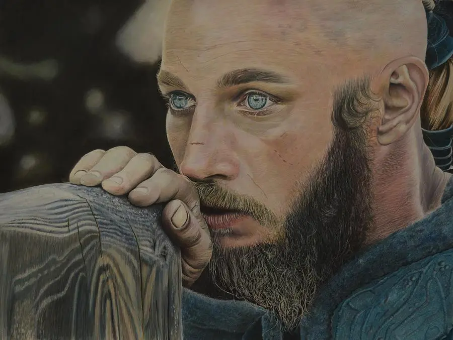 Gambar Ragnar Lothbrok dalam serial Vikings