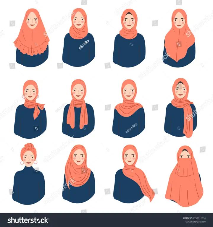 Berbagai gaya hijab