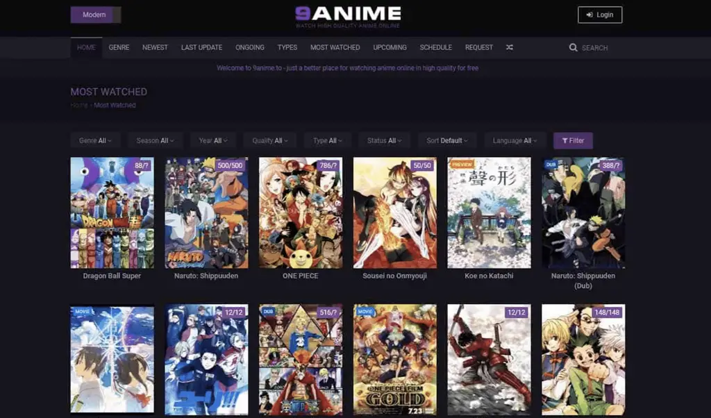 Gambar platform streaming anime