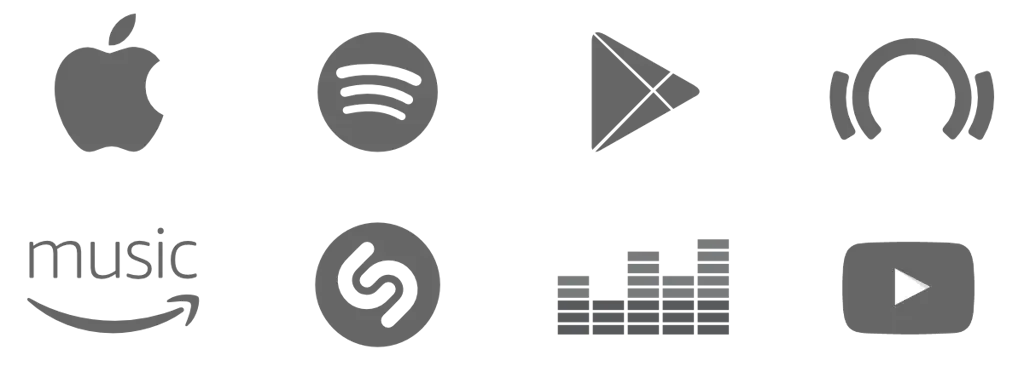 Logo berbagai platform streaming