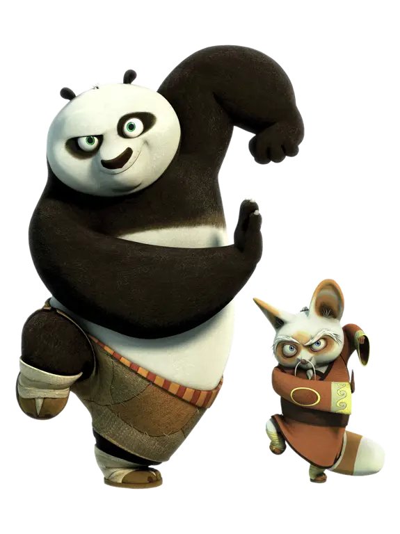 Gambar Po, sang panda yang lincah dan lucu dalam film Kung Fu Panda.