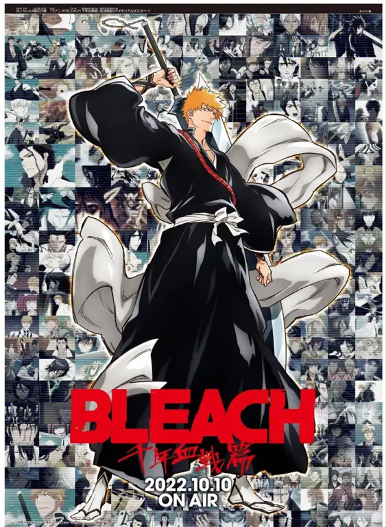 Poster anime Bleach dengan subtitle Indonesia