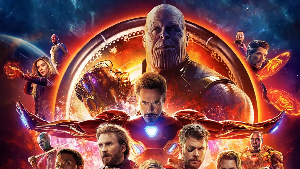 Poster film Avengers Infinity War dengan subtitle Indonesia