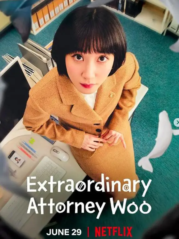 Poster Drama Extraordinary Attorney Woo dengan subtitle Indonesia