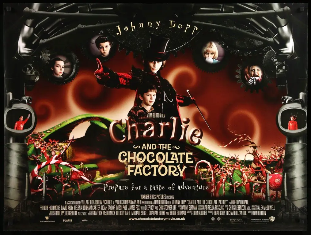 Poster film Charlie and the Chocolate Factory (2005)