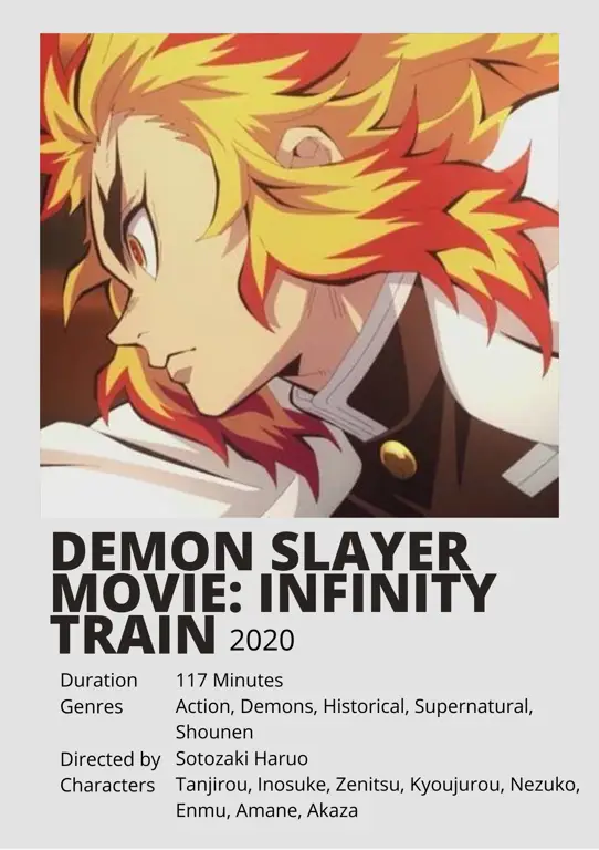 Poster film Demon Slayer: Mugen Train