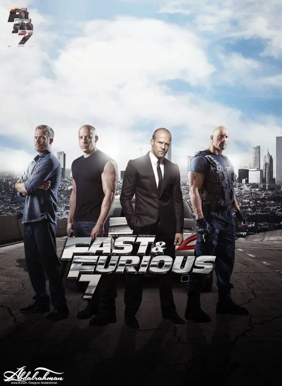 Poster film Fast and Furious 7