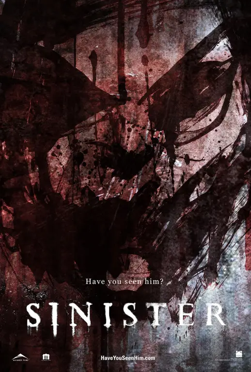 Poster film horor Sinister berbahasa Indonesia