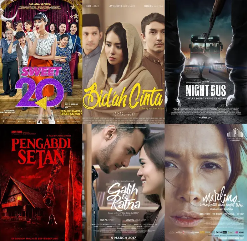 Poster film Indonesia tahun 2017