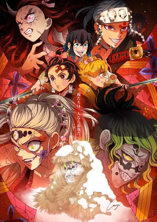 Poster film Kimetsu no Yaiba di Indonesia