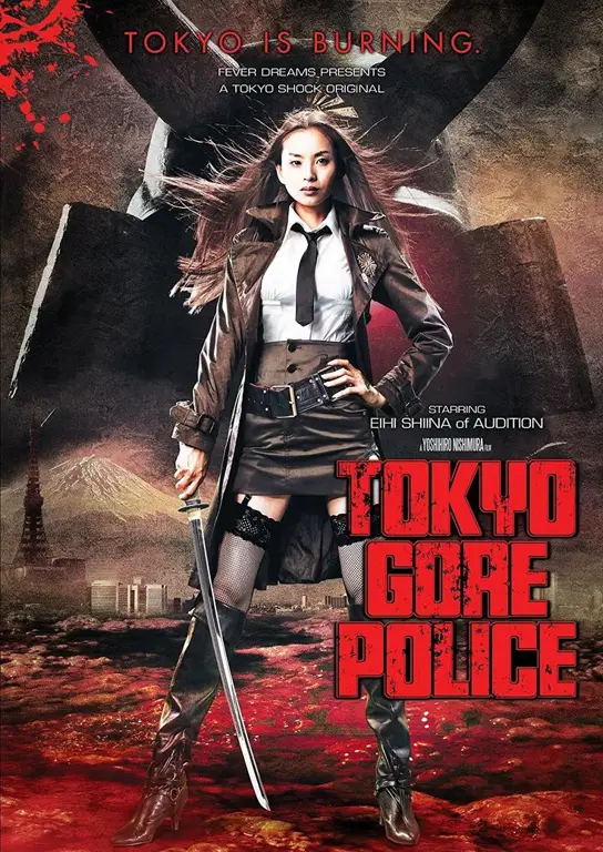 Poster film Jepang yang artistik dan menarik