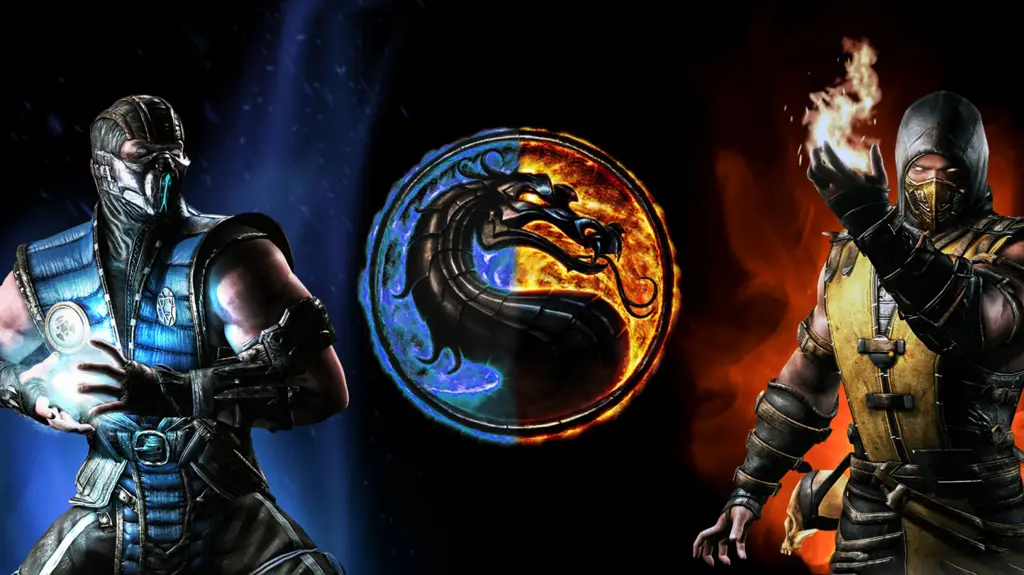 Poster film Mortal Kombat 2021 dengan subtitle Indonesia