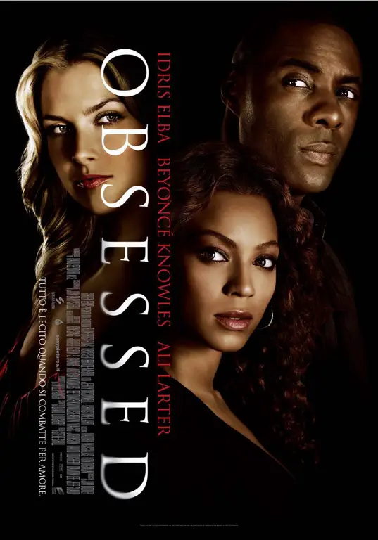 Poster film Obsessed (2014) dengan subtitle Indonesia