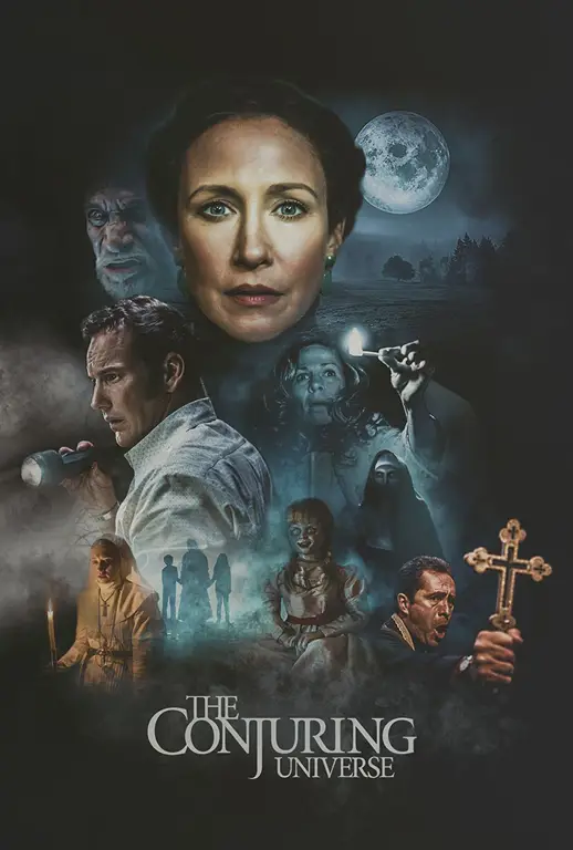 Poster film The Conjuring dengan subtitle Indonesia