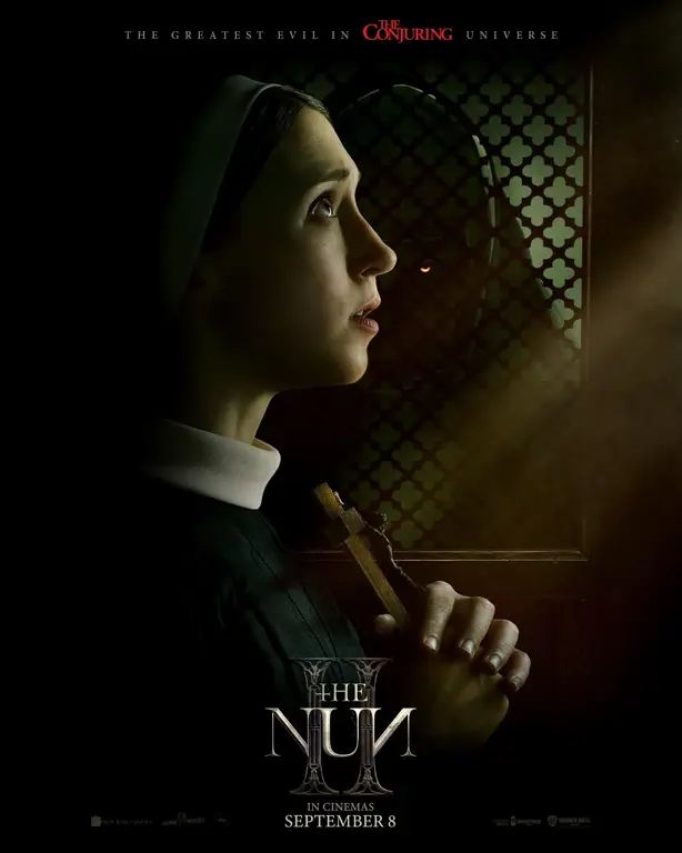 Poster film The Nun dengan subtitle Indonesia