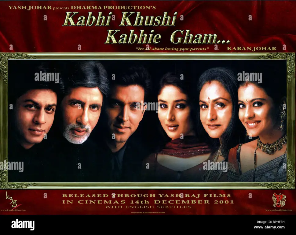 Poster film Kabhi Khushi Kabhie Gham