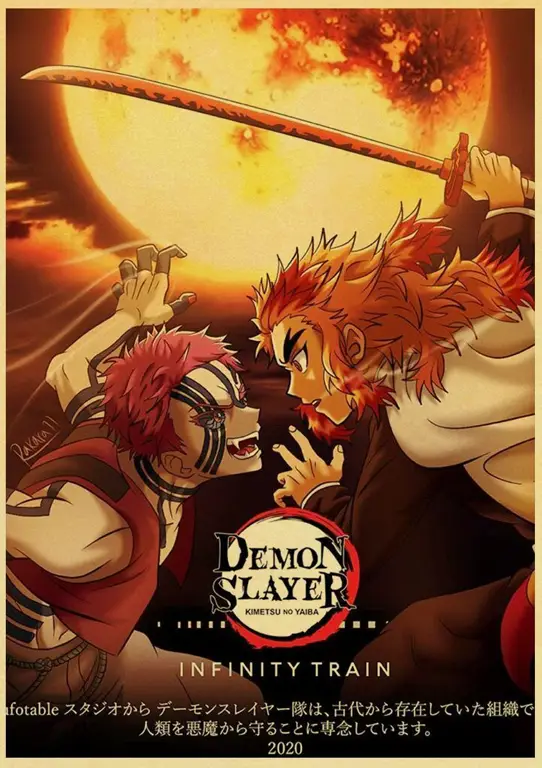 Poster film Demon Slayer Mugen Train