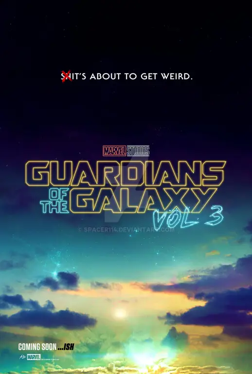 Poster film Guardian of the Galaxy Vol 3