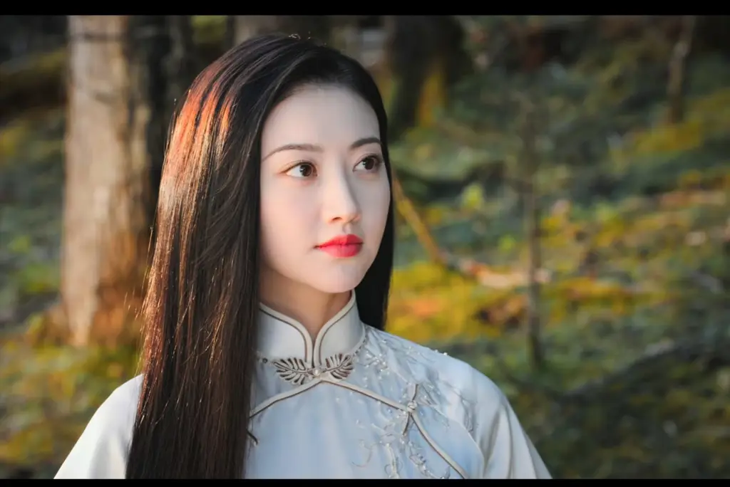 Jing Tian sedang berakting dalam sebuah film