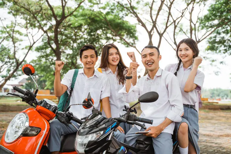 Siswa SMA Muhammadiyah 9 Bekasi yang bahagia