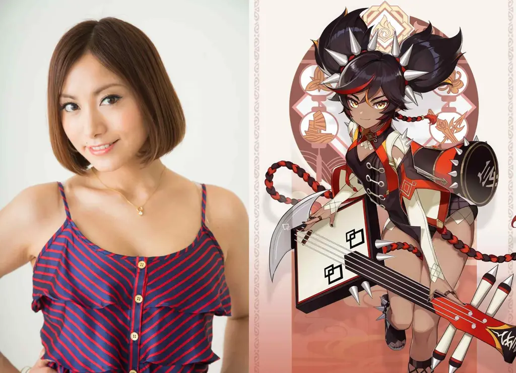 Gambar seorang seiyuu wanita Jepang