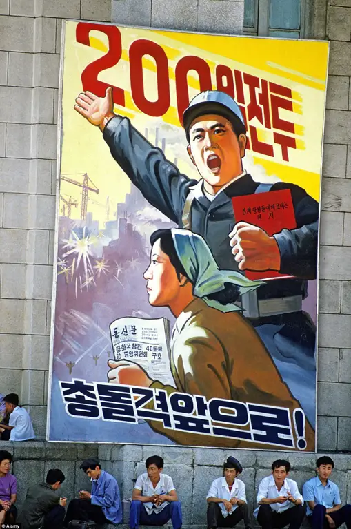 Poster-poster propaganda Korea Utara