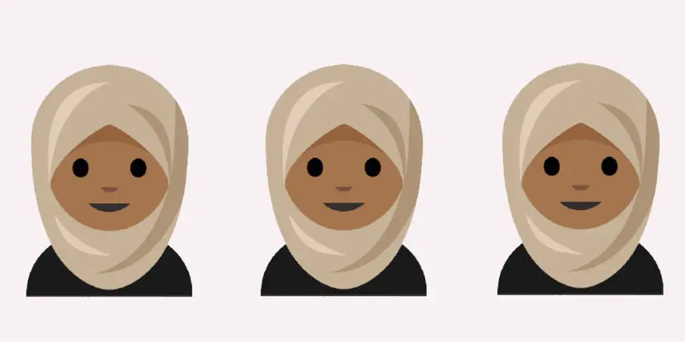 Proses desain emoji hijab