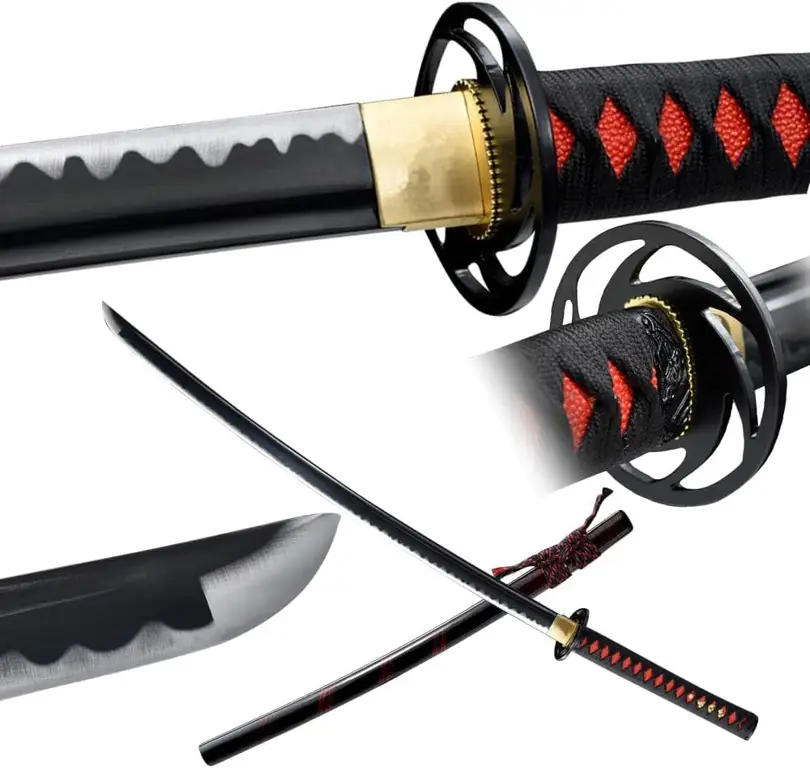 Gambar pandai besi Jepang menempa katana