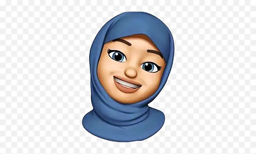 Beragam emoji hijab girl dengan berbagai warna kulit dan gaya hijab