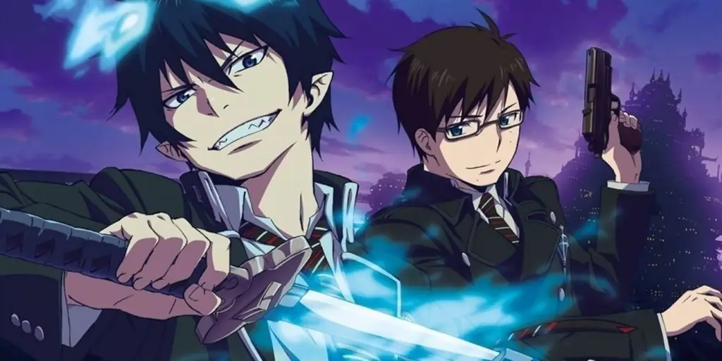 Rin dan Yukio Okumura, saudara kembar protagonis dalam anime Blue Exorcist