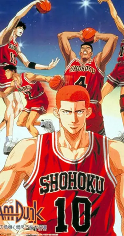 Gambar Rin Sakuragi dalam anime Slam Dunk