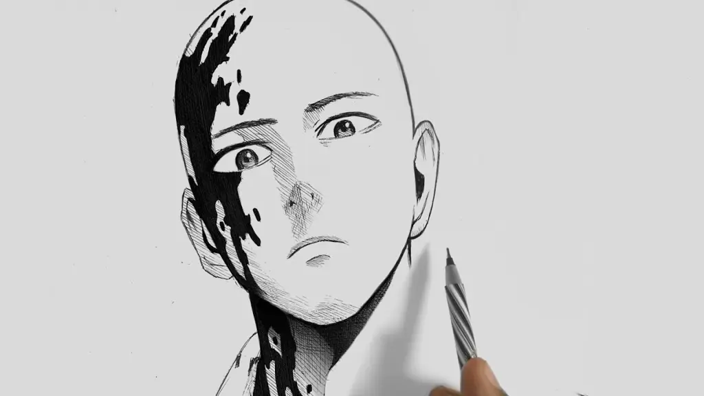 Gambar Saitama, tokoh utama One Punch Man