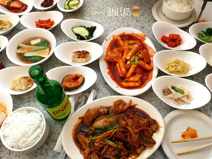 Hidangan makanan Korea yang lezat dan menggugah selera