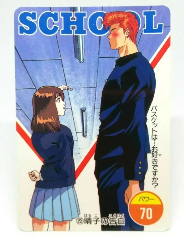 Gambar Sakuragi Hanamichi dan Haruko Akagi bersama-sama