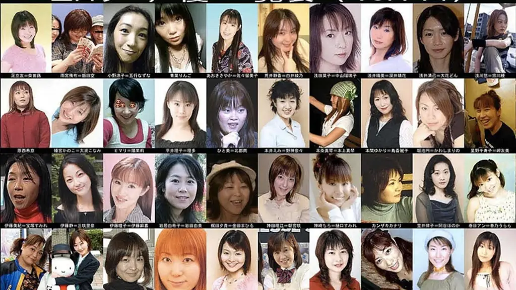 Ilustrasi seiyuu wanita Jepang