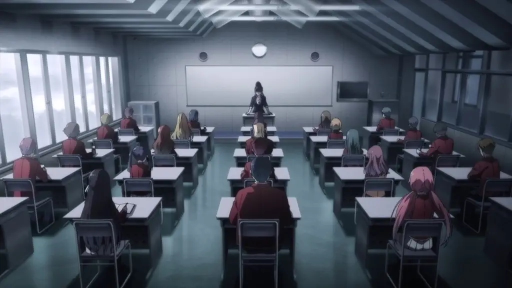 Suasana sekolah dalam anime Classroom of the Elite