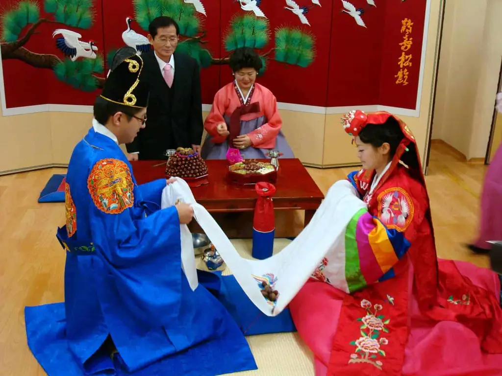 Suasana perayaan budaya Korea