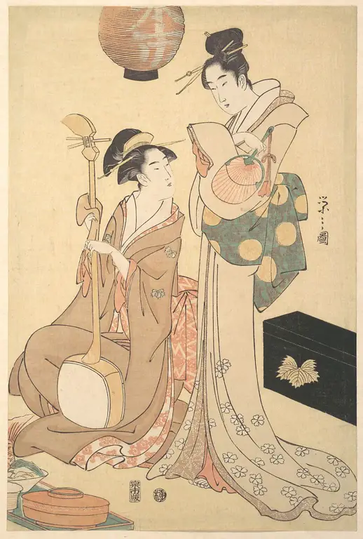 Ilustrasi geisha Jepang