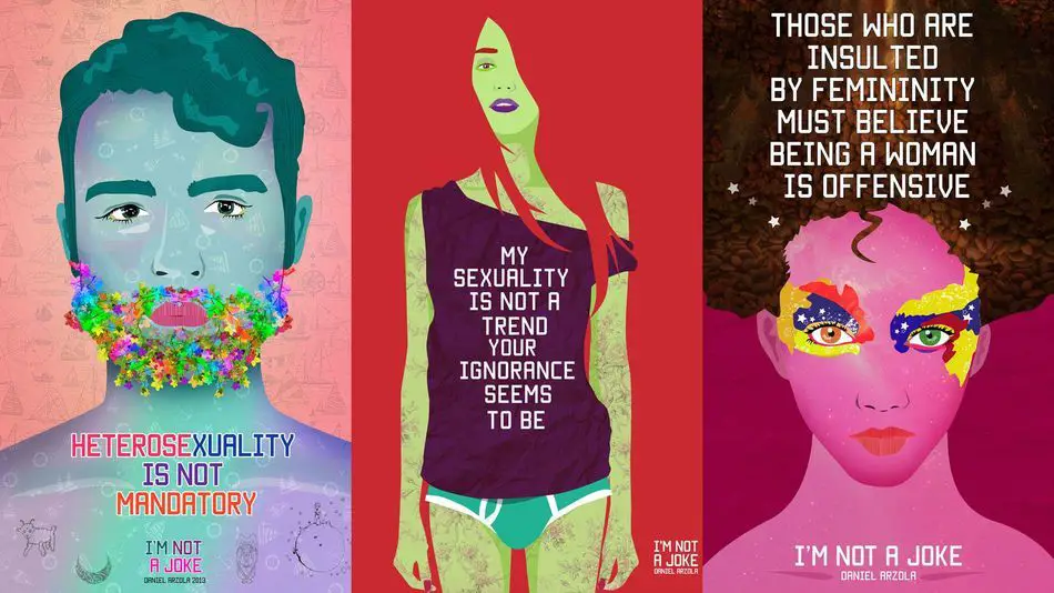 Ilustrasi atau gambar seni LGBTQ+