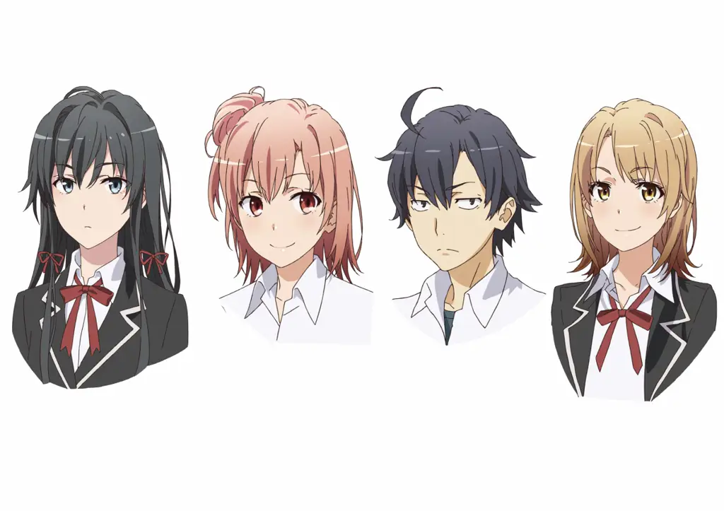 Gambar seni karakter Oregairu yang detail dan indah